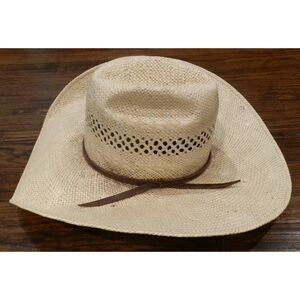 Twister Hats Twisted Weave Western Straw Hat Size Unknown READ